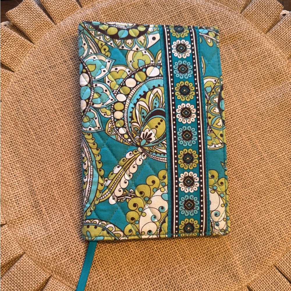 Vera Bradley Peacock Paisley Fabric Book Cover retired NWT